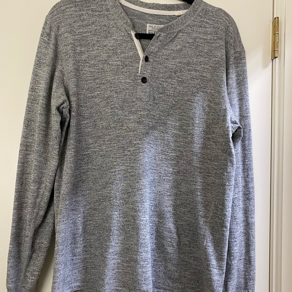 Rag and Bone Classic Henley/Size L